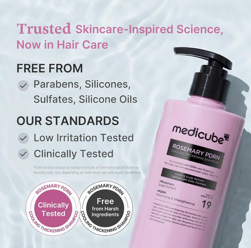 Medicube Rosemary Pdrn Cooling Thickening Shampoo