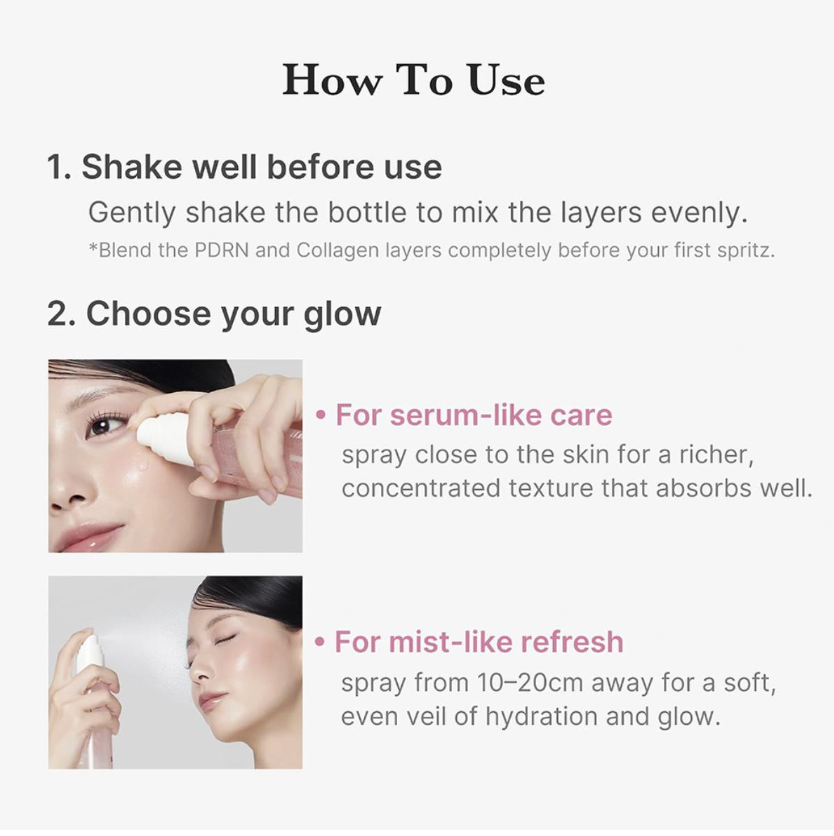 Medicube Pdrn Pink Collagen Glow Jelly Mist Serum