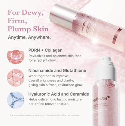 Medicube Pdrn Pink Collagen Glow Jelly Mist Serum