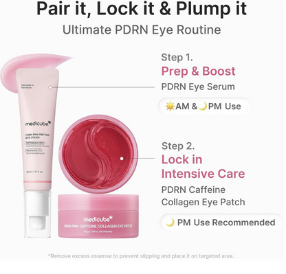 Medicube Pdrn Pink Caffeine Collagen Eye Patch