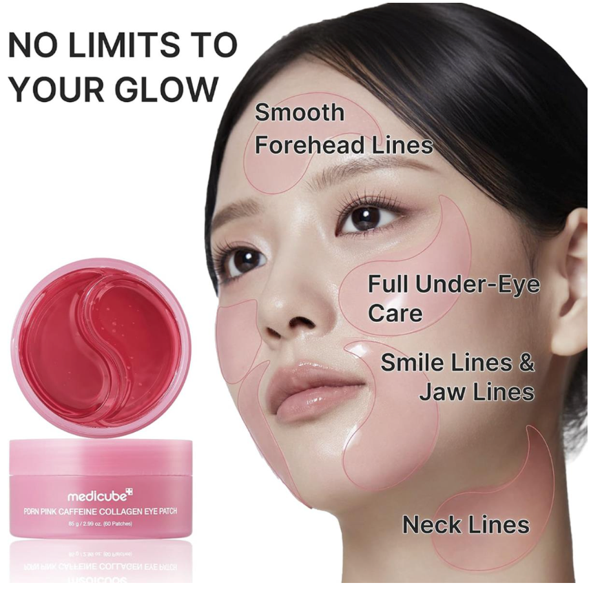 Medicube Pdrn Pink Caffeine Collagen Eye Patch
