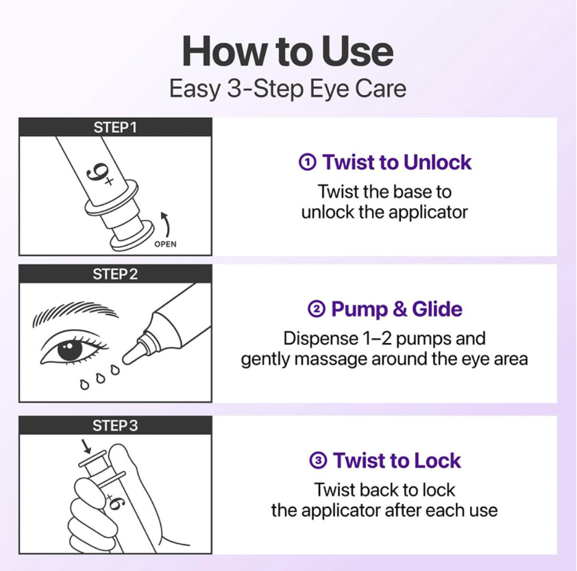 Numbuzin No 9 Nad Plus Retinol Volumetox Eye Cream