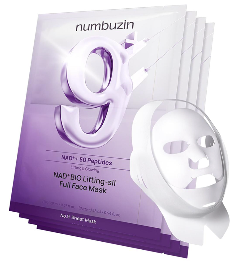 Numbuzin No 9 Nad Plus Bio Lifting Sil Full Face Mask (4 Units)