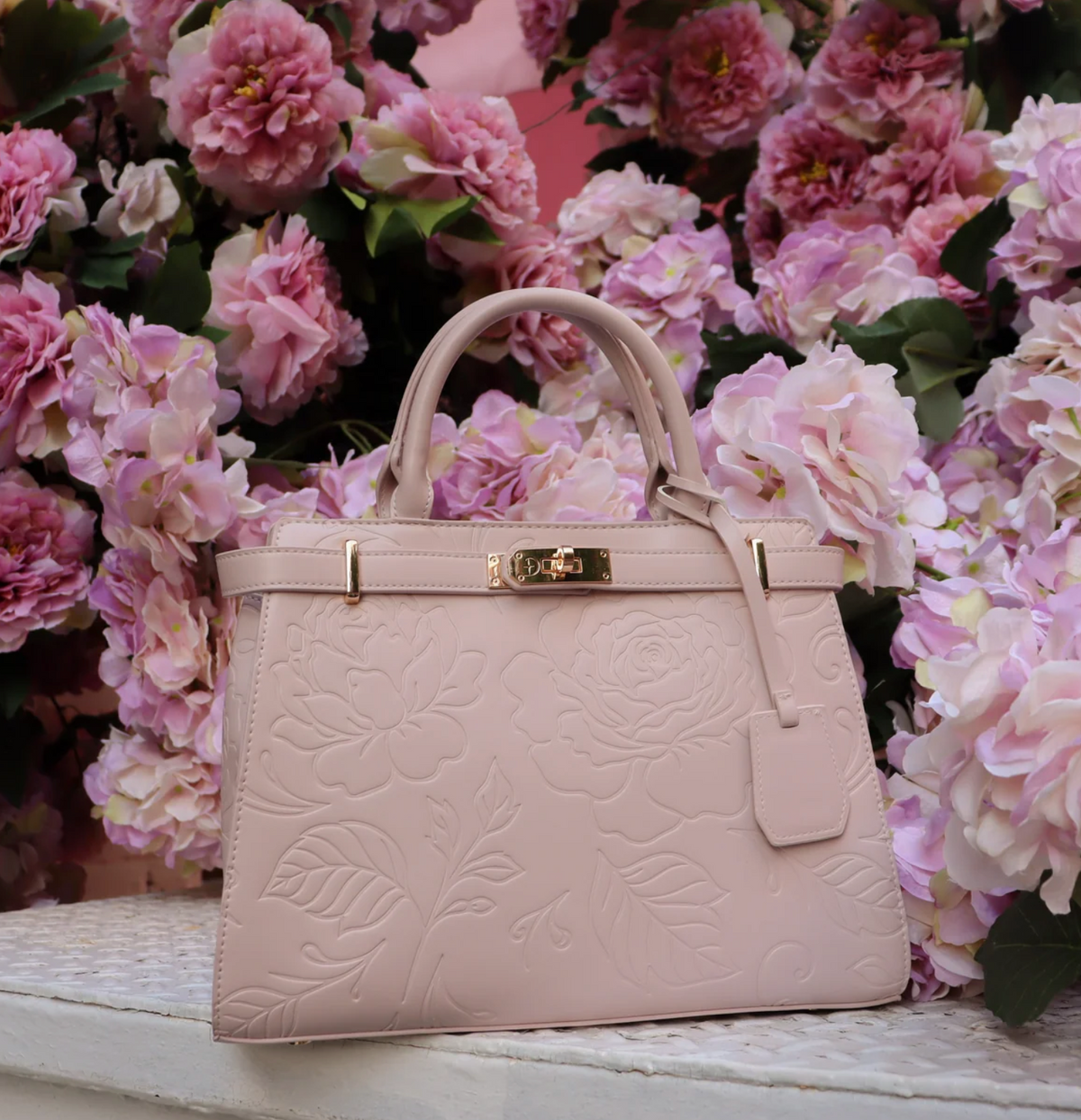 The Rosebud Satchel Blush