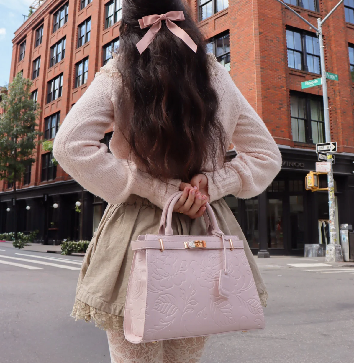 The Rosebud Satchel Blush