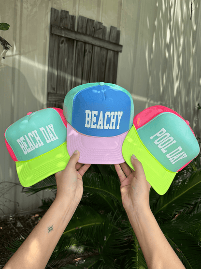 Beachy Multi Trucker Hat (Carolina Blue)