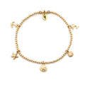 Seaside - Gold Filled Charmed Anklet