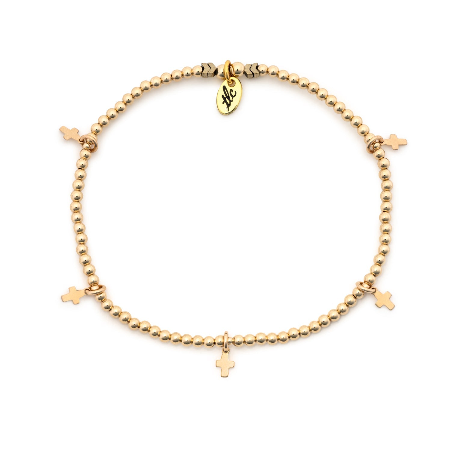 Simply Blessed - Gold Filled Charmed Anklet