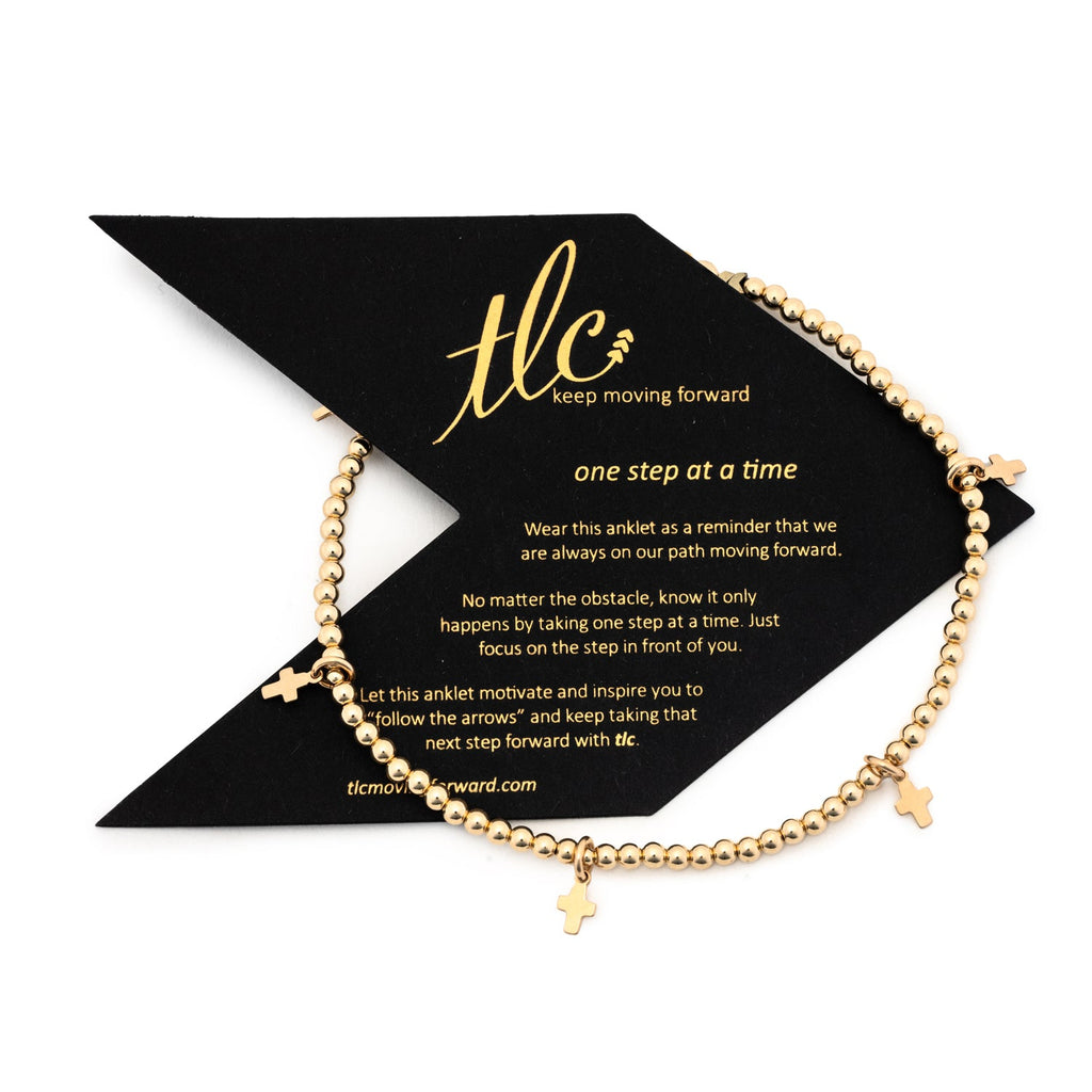 Simply Blessed - Gold Filled Charmed Anklet