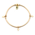 Simply Blessed - Gold Filled Charmed Stretch Bangle