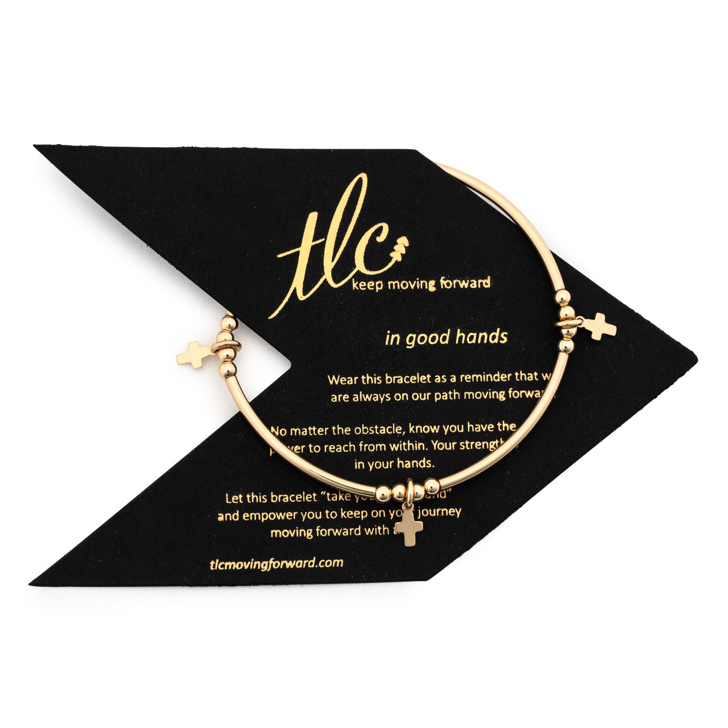 Simply Blessed - Gold Filled Charmed Stretch Bangle