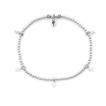 Simply Blessed - Sterling Silver Charmed Anklet