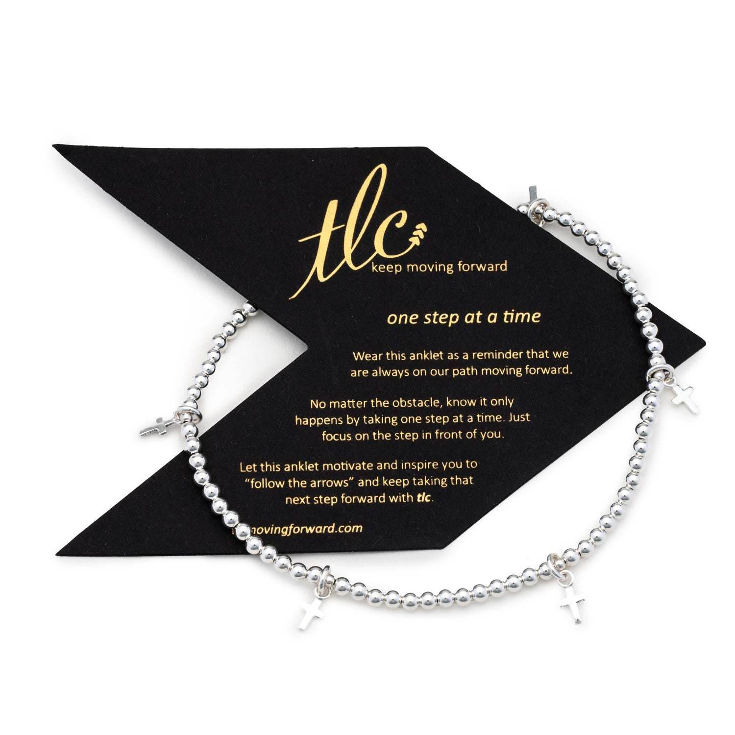 Simply Blessed - Sterling Silver Charmed Anklet