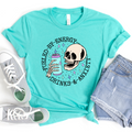 Fueled By Energy Drinks & Anxiety Graphic Tee