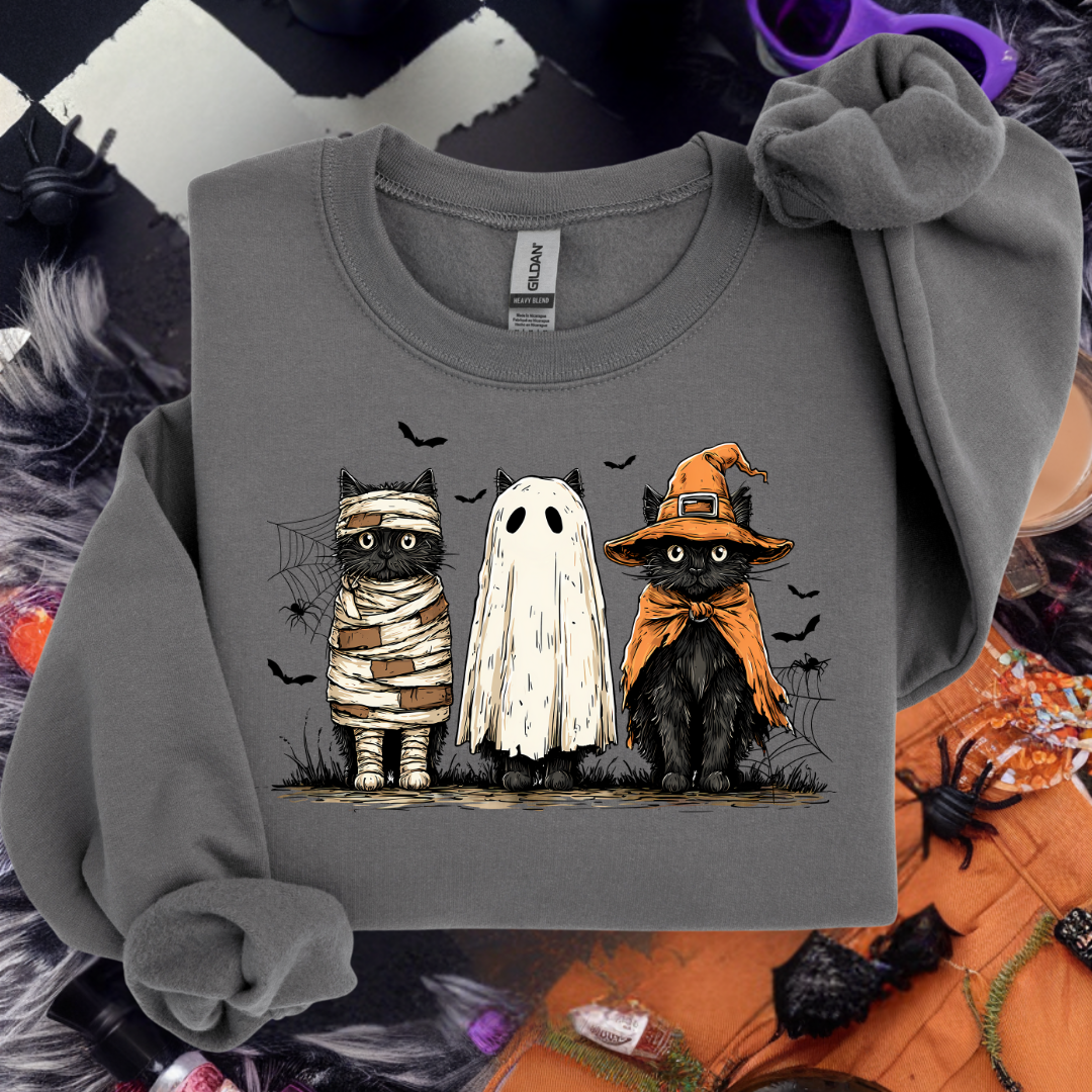 Spooky Cats Graphic Crewneck