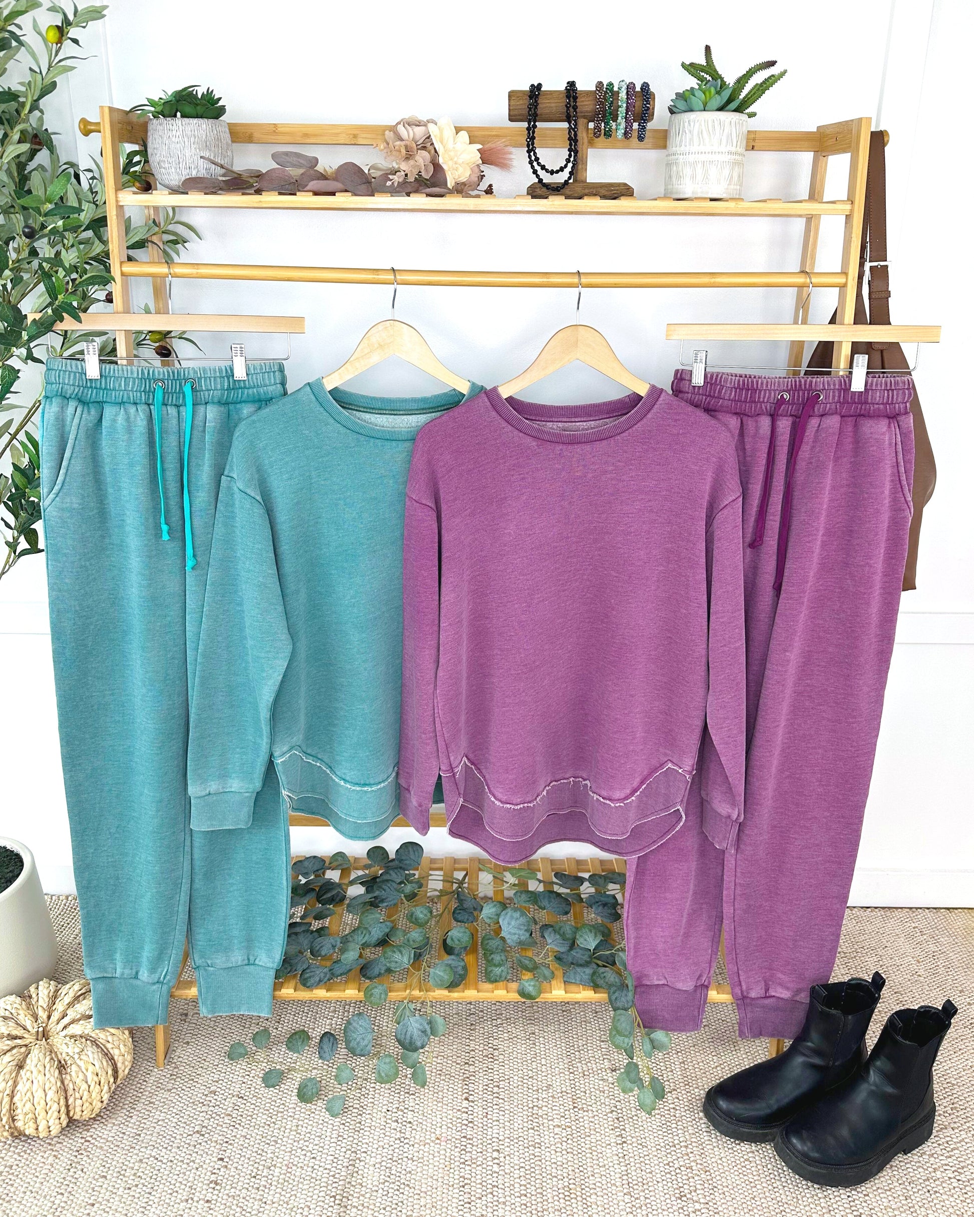 Vintage Wash Pullover - Teal