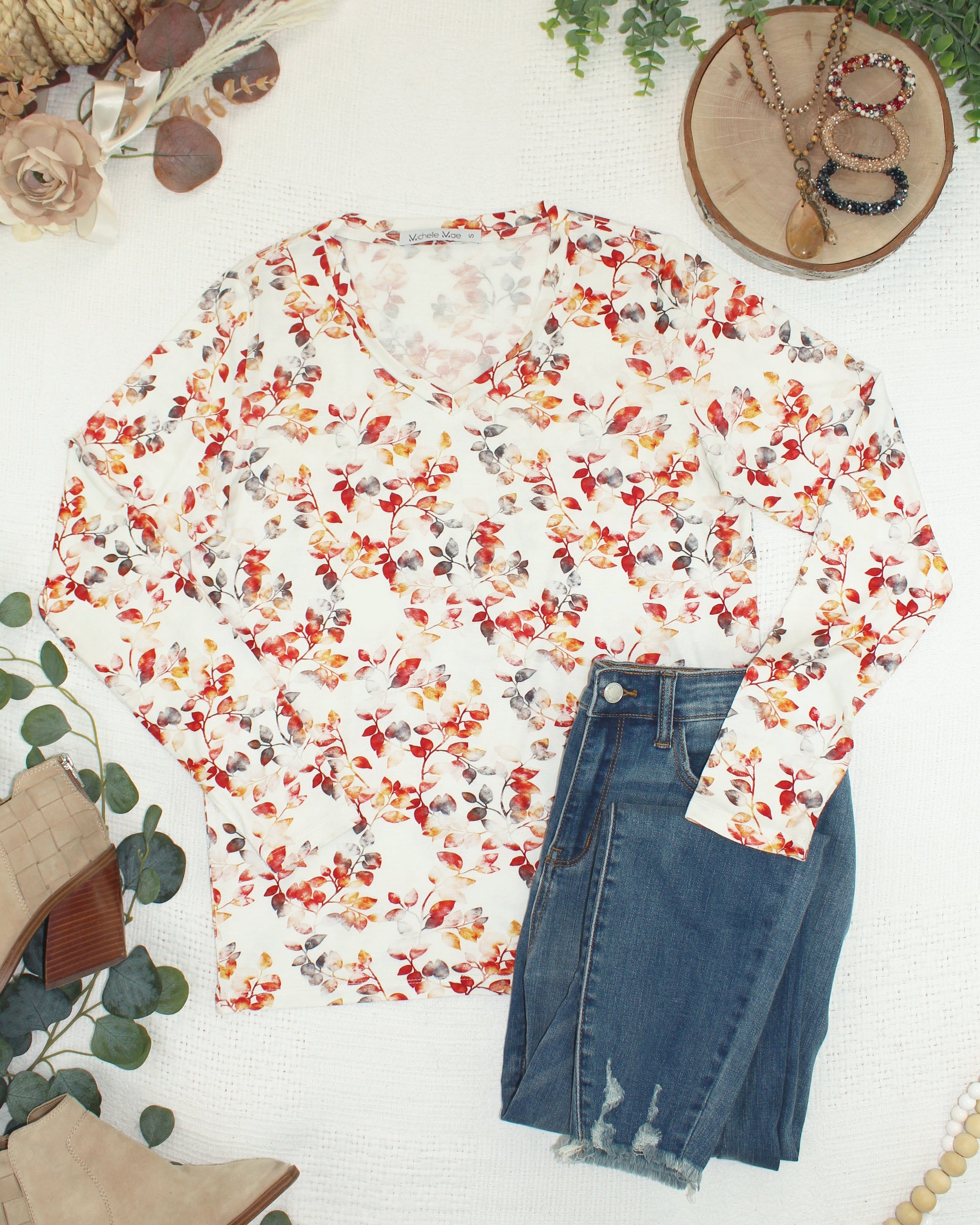Larissa Long Sleeve - Autumn Watercolor