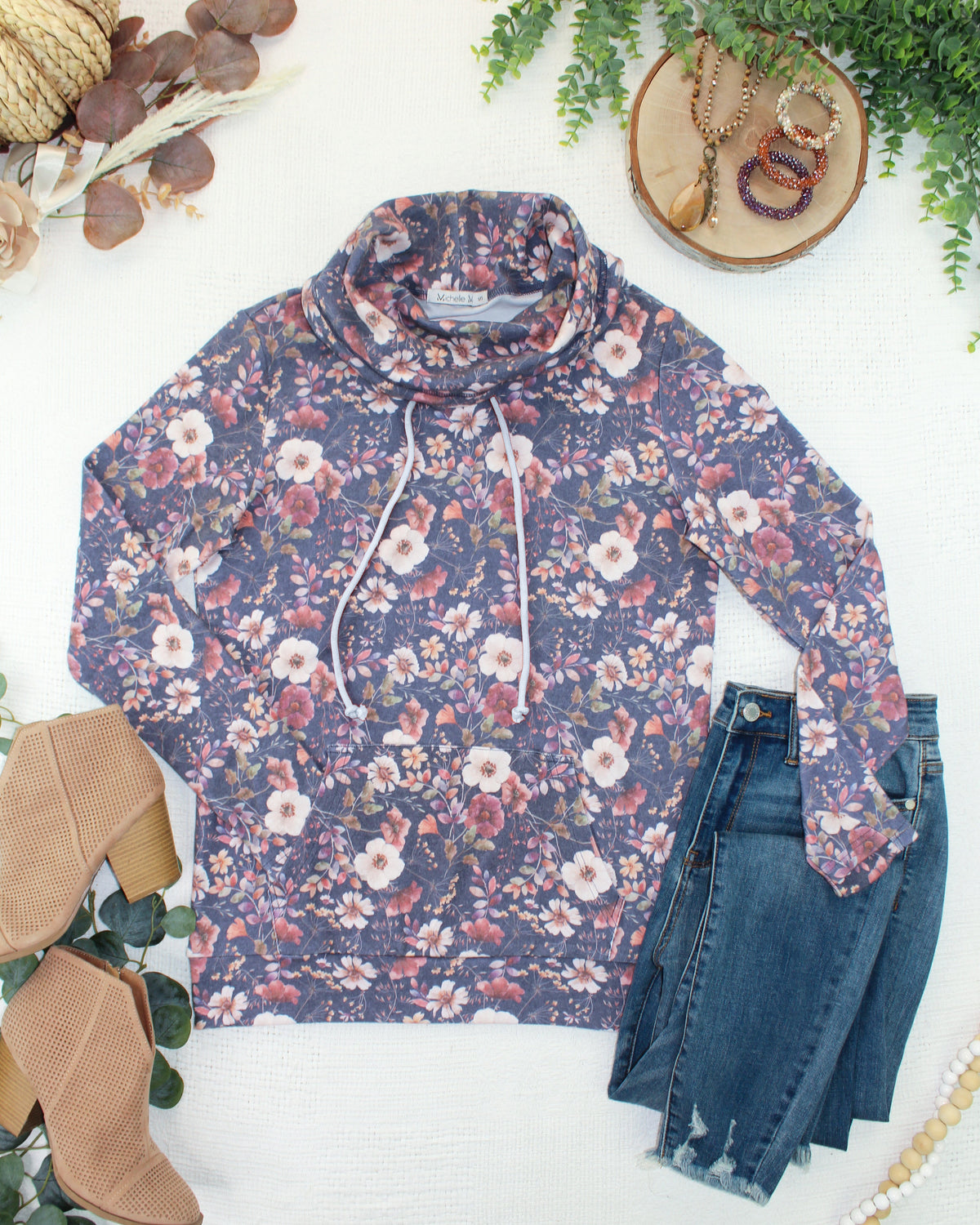 Classic Funnel Neck - Blushwood Floral