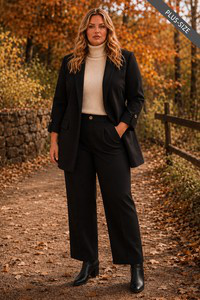 Black Boyfriend Blazer plus size