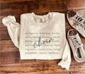 Choir Words Sweatshirt in Two Colors