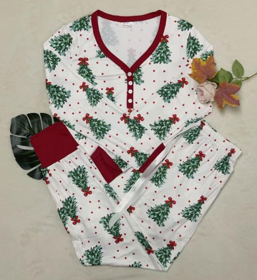 Christmas Tree Jogger Pajama Pre-Order by Shirley & Stone