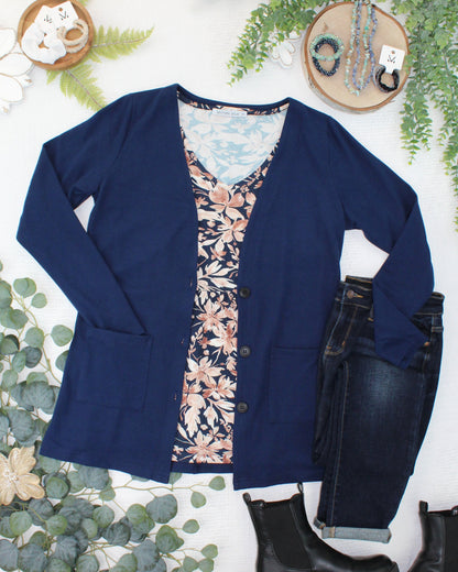 Cori Cardigan - Navy