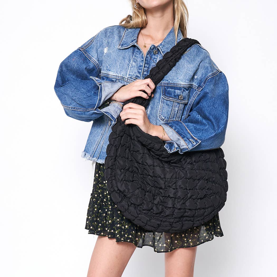 Stylish Puffer Lightweight Shoulder Large Bag