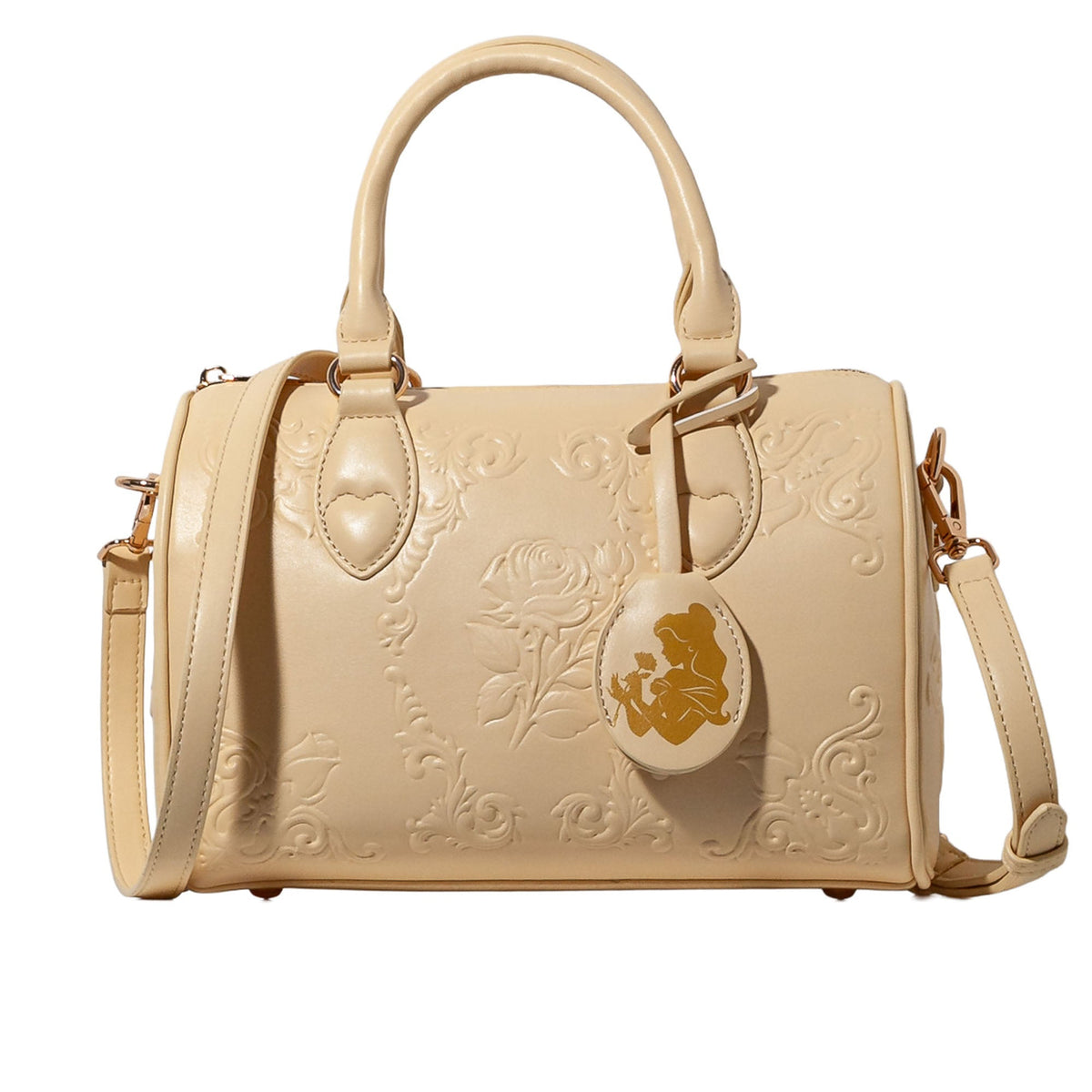 Disney Belle Gilded Ballroom Bowler Bag Midsize Pastel Yellow