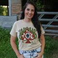 FestiviTees Women - Apparel - Shirts - T-Shirts Aztec Cowprint Spade Cactus Soft Graphic Tee