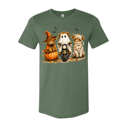 Halloween Highland Cow Tee