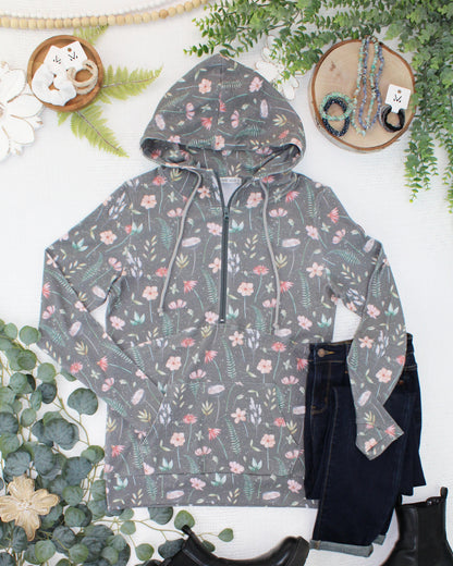 HalfZip Hoodie - Wildflower Meadow