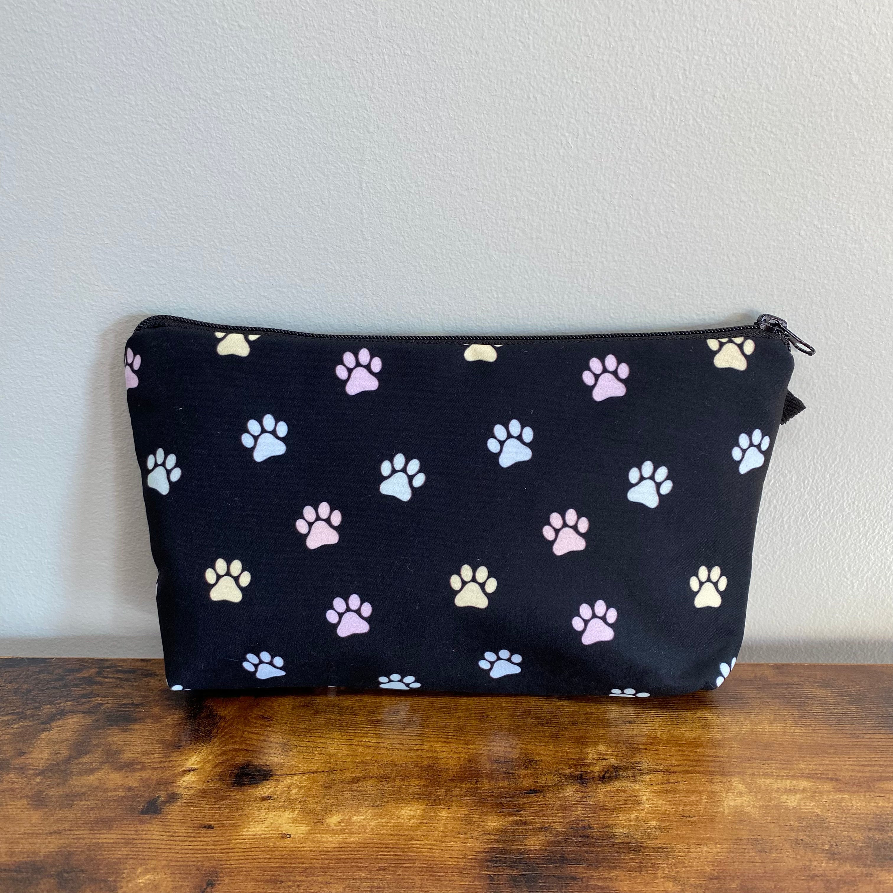 Pouch - Dog, Pastel Paw Prints