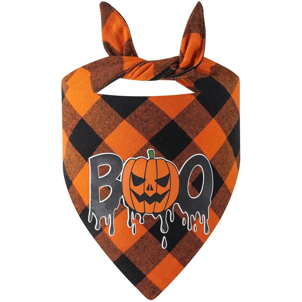 Julia Rose Halloween dog triangle collar scarf, Halloween dog bandana triangle style