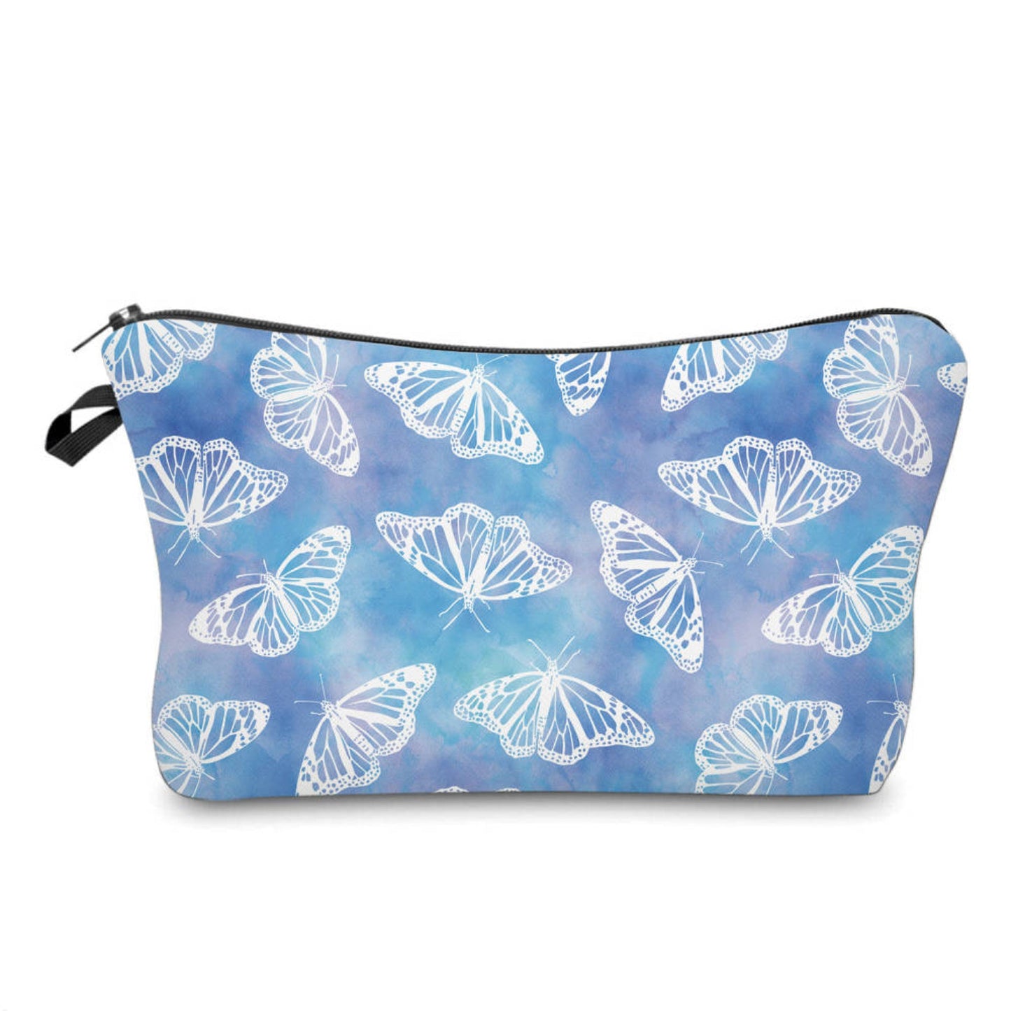 Pouch - Butterfly Blue Purple Watercolor