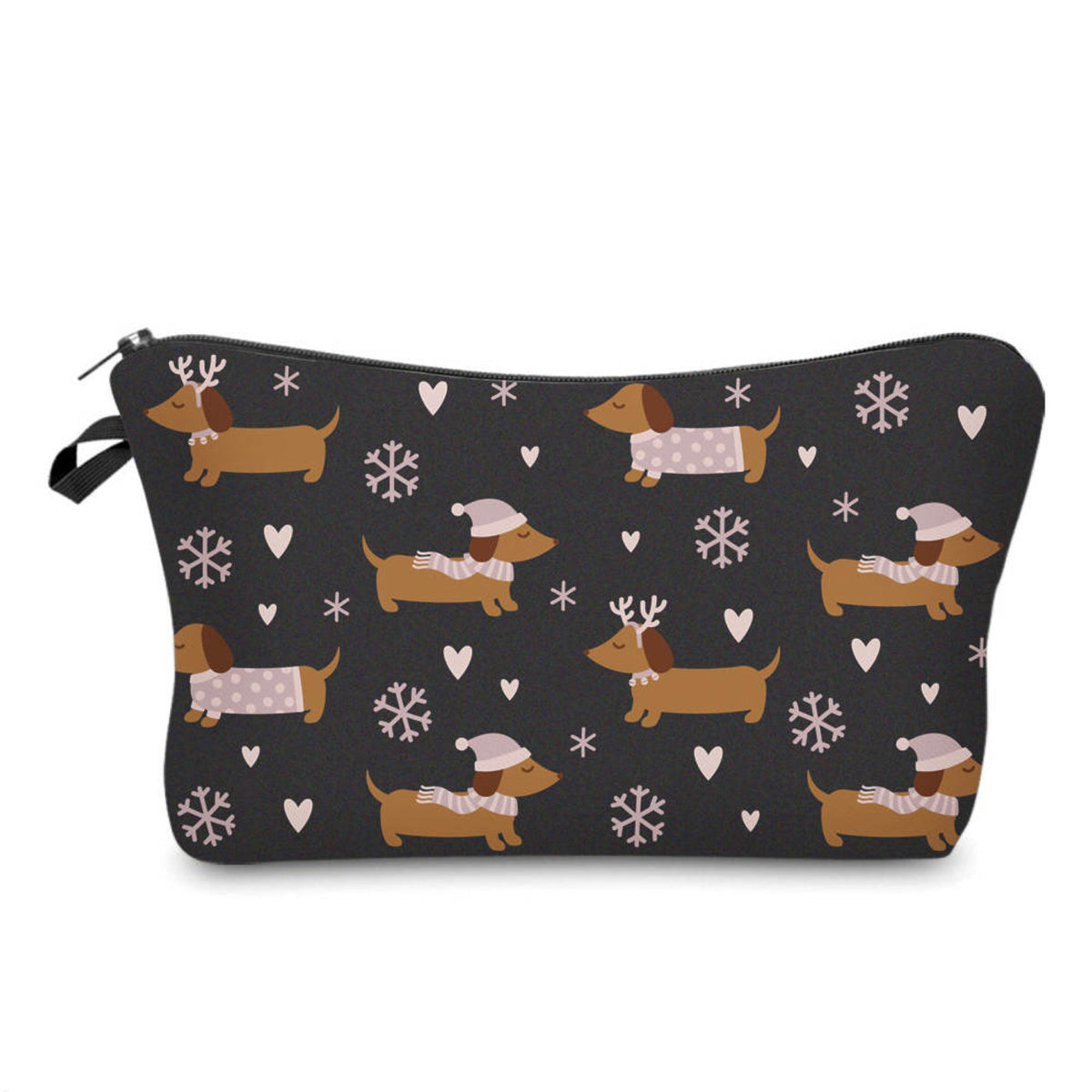 Pouch - Holiday - Dachshund Snowflakes