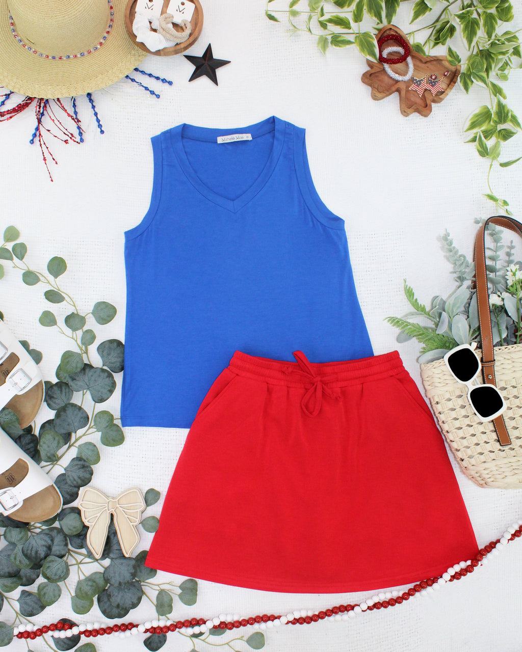 Noelle Tank - Blue