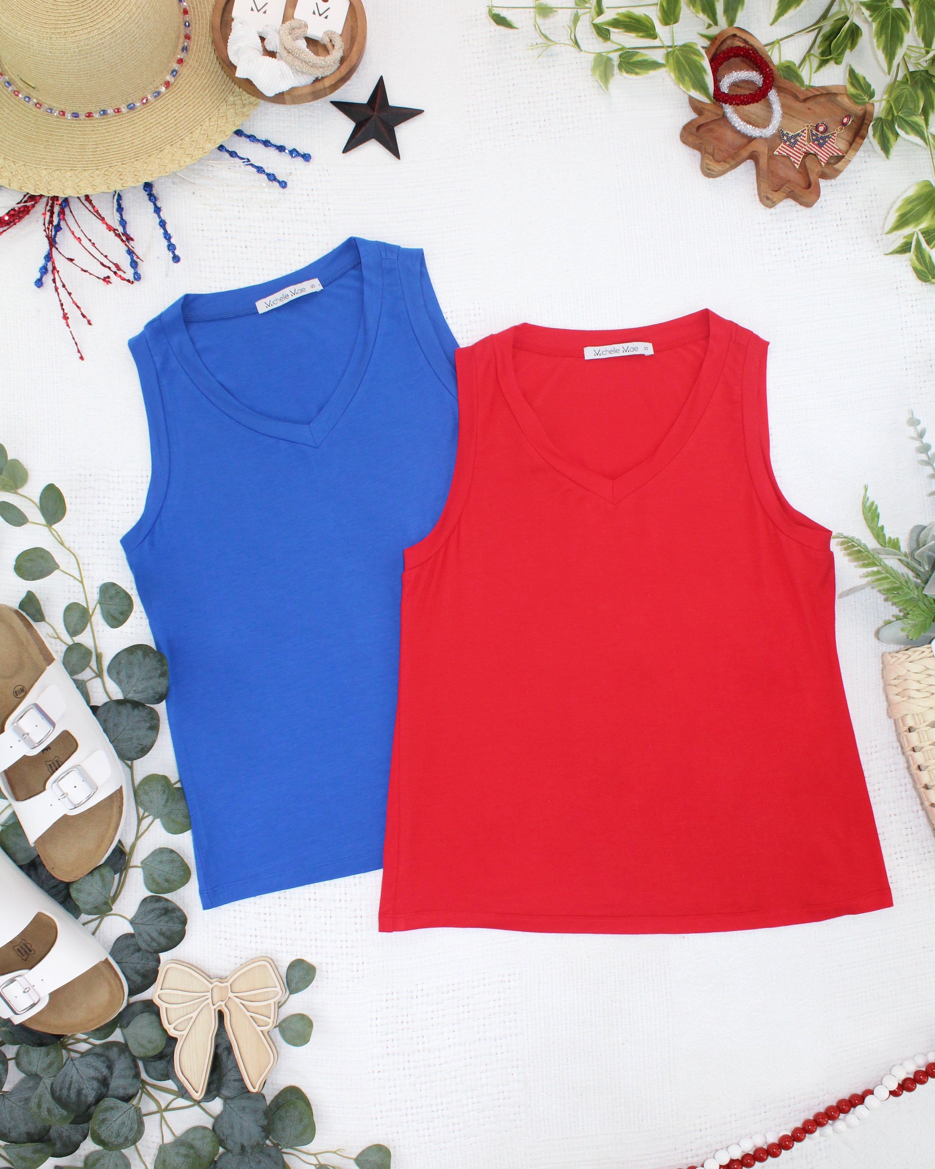 Noelle Tank - Red