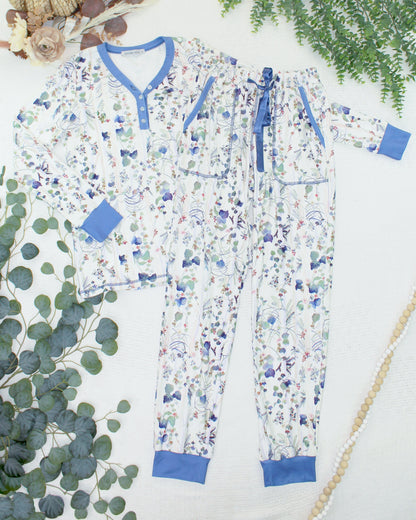 Cozy Pajama Set - Olive Meadow