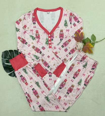 Pink Nutcracker Pajama Jogger Pre-Order by Shirley & Stone