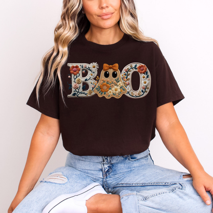 Preppy Ghost Boo Tee/Crewneck
