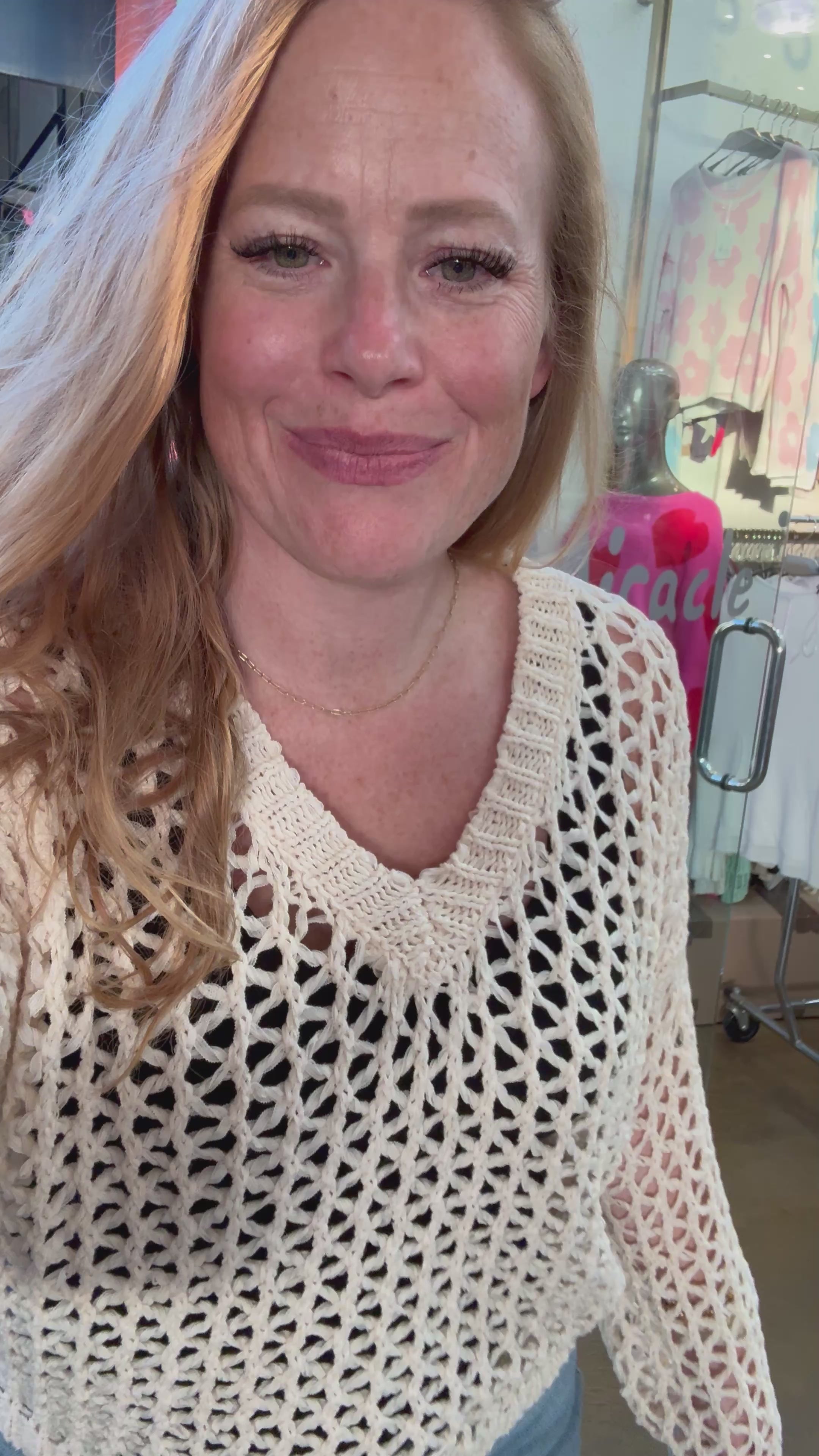 Driftwood Open Woven Sweater