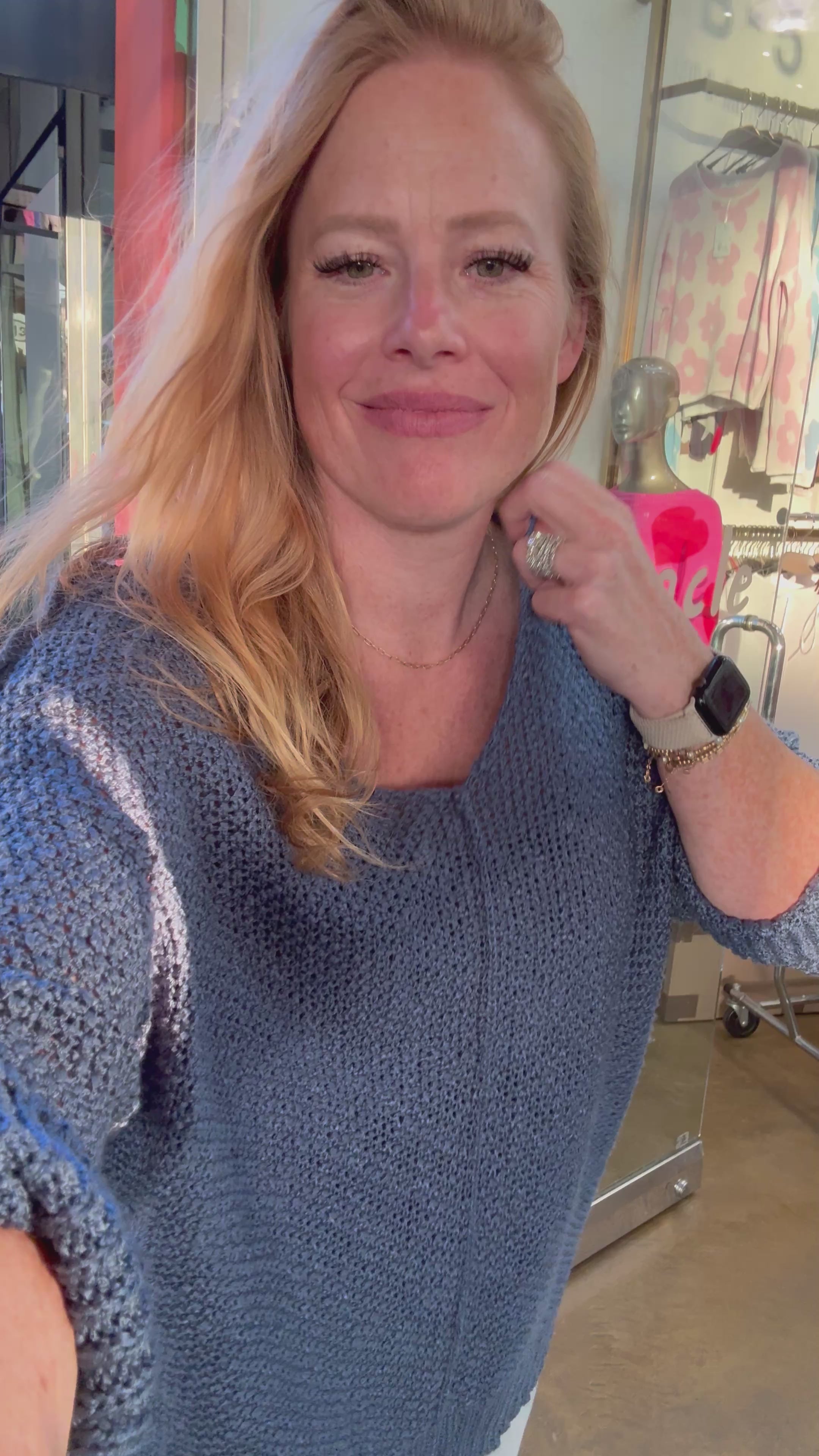 Sapphire Sophistication Sweater