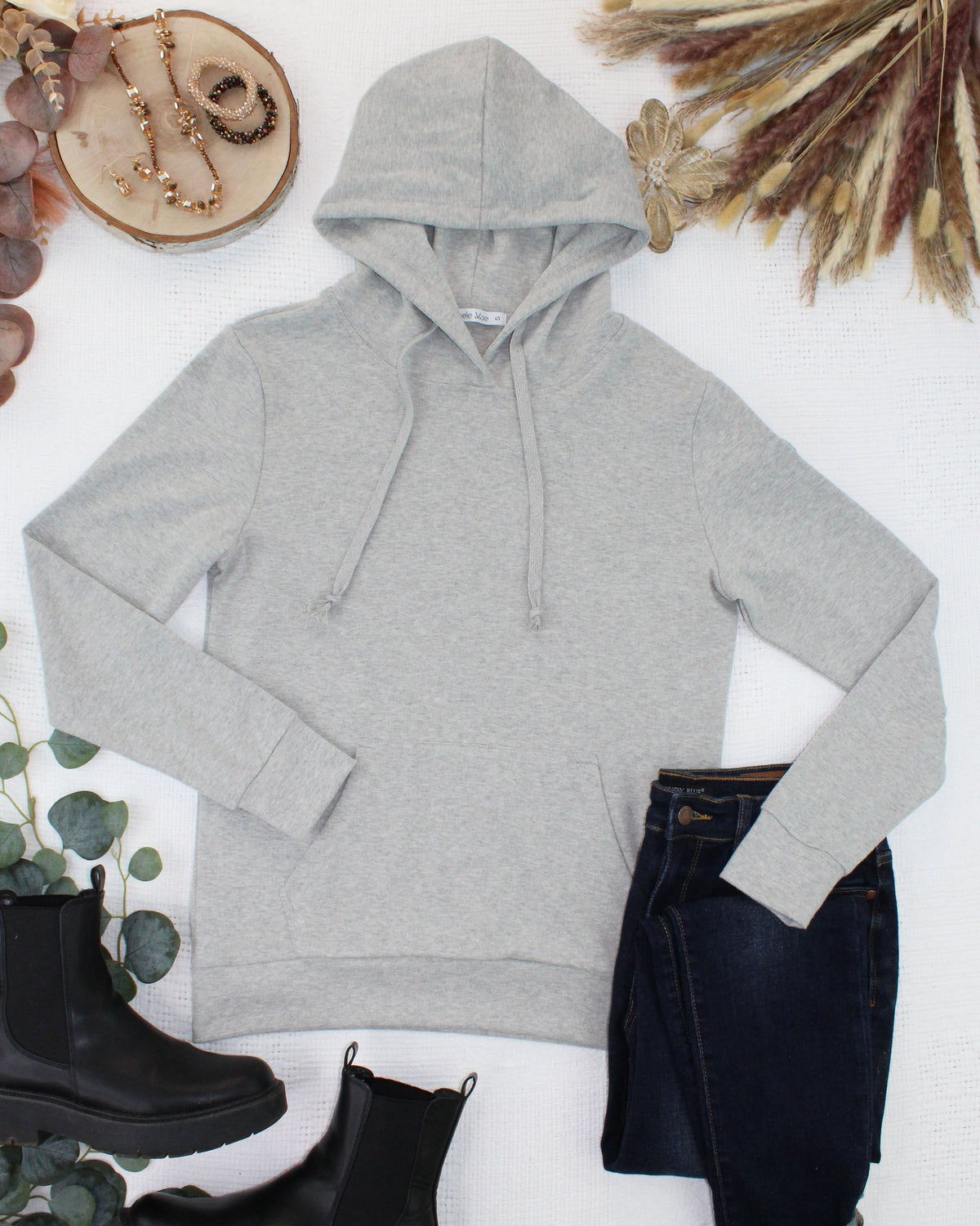 Hailey Hoodie - Light Grey