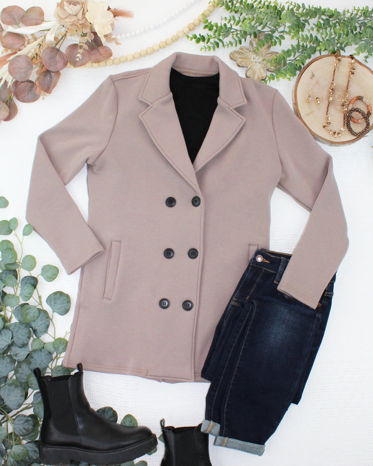 Scarlett Sweater Jacket - Mocha
