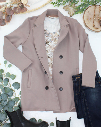 Scarlett Sweater Jacket - Mocha