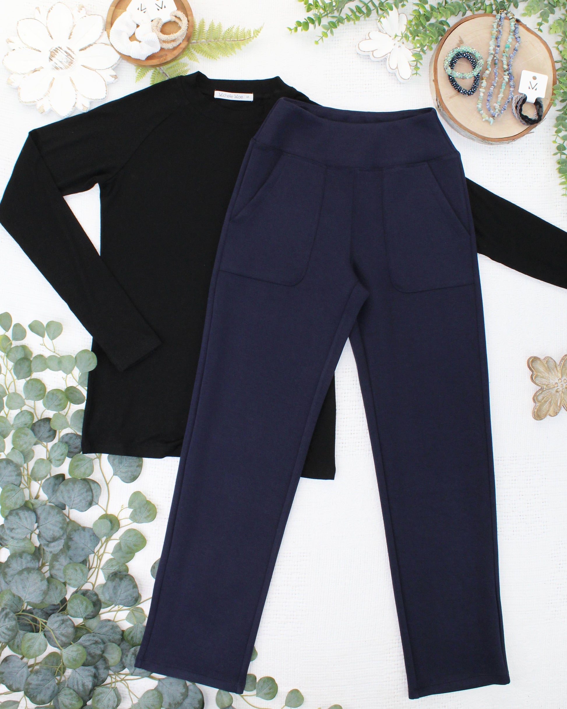 Luxe Ankle Bottoms- Navy