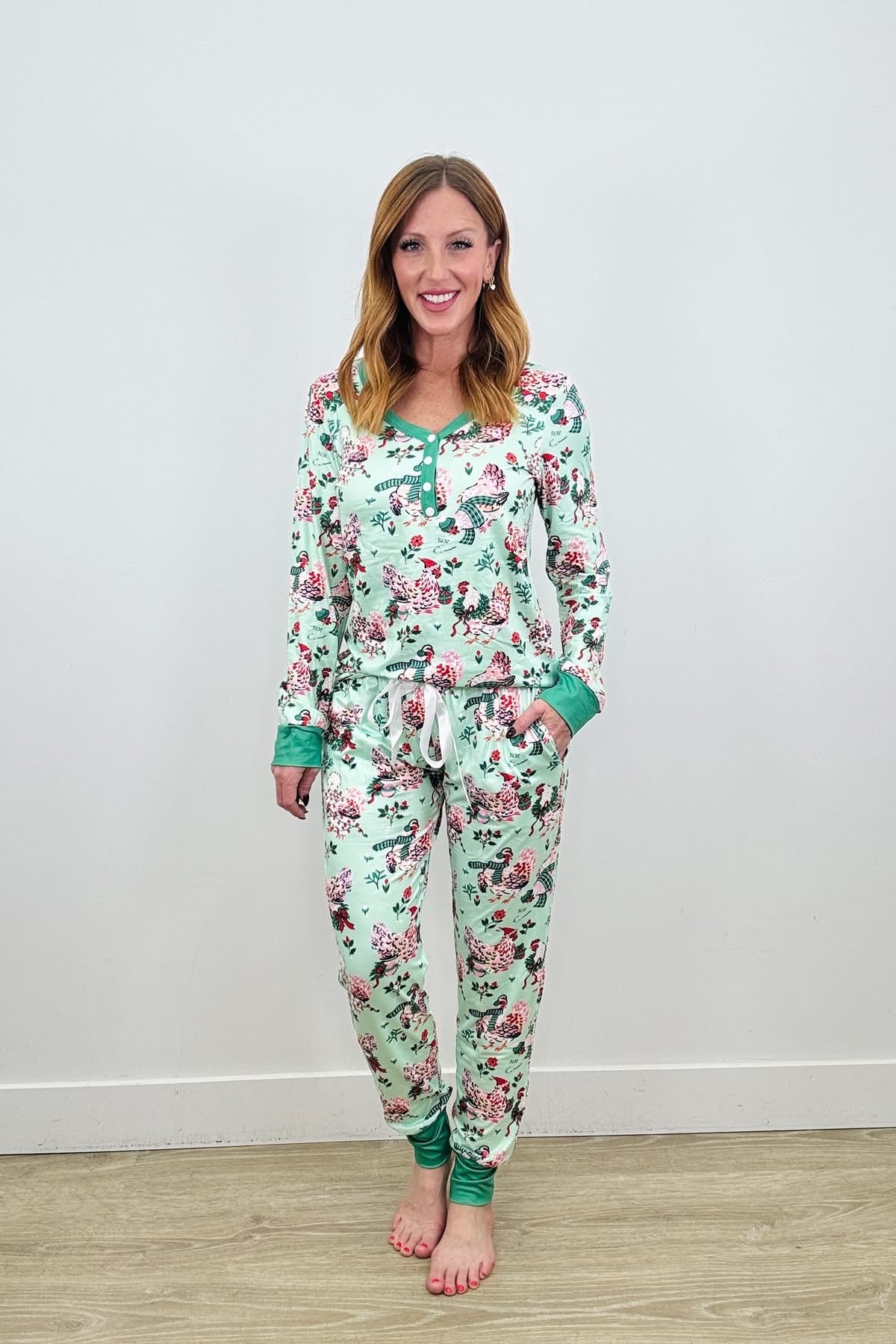 Mistletoe Morning Shirley & Stone pajama set