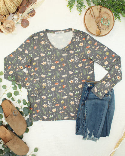 Larissa Long Sleeve - Wildflower Meadow